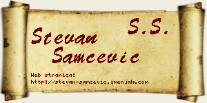 Stevan Samčević vizit kartica